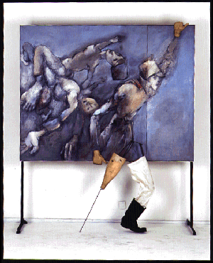 Tadeusz Kantor A soldier carries the picture, on which is painted how he carries the picture, 1987